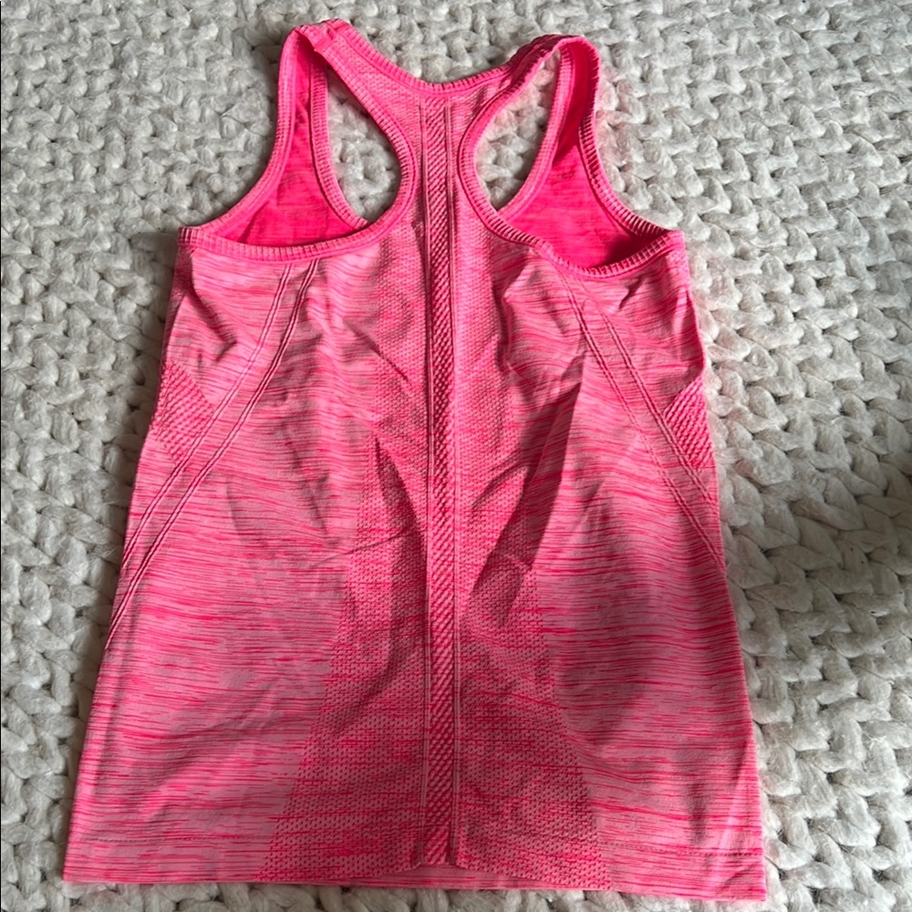 New Balance Pink Racerback Tank Top - Picture 3 of 4